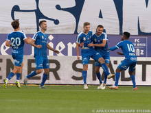 Blau-Weiß Linz jubelt über den ersten Bundesliga-Heimsieg