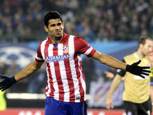 Atlético-Stürmerstar Diego Costa hatte mit der Austria-Abwehr sein Vergnügen