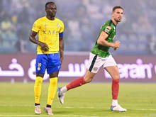 Henderson (r.) und sein Ex-Liverpool-Kollege Mane