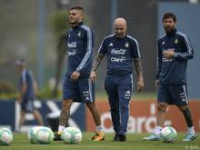 Sampaoli setzt auf Icardi (l.) und Messi, nicht auf Higuaín
