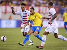 Neymar zeigte in den USA sein Können