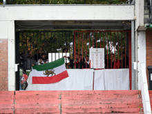 Proteste während Irans Testspiel in Maria Enzersdorf