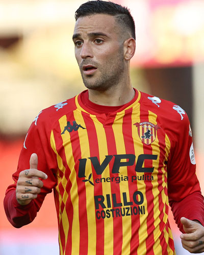 Roberto Insigne Jogador Benevento Durante Partida Campeonato