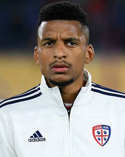 Henrique Dalbert Cagliari Portrait Italian Soccer Serie Match