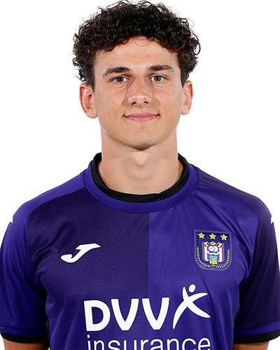 NEERPEDE, BELGIUM - AUGUST 04 : Theo Leoni during the photoshoot of Rsc  Anderlecht Futures on