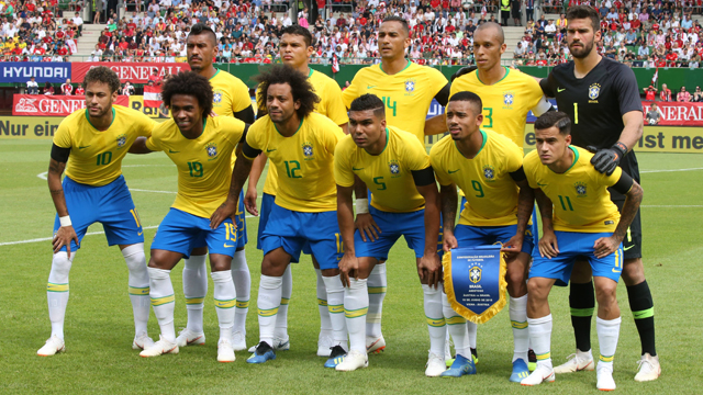 Fußballmannschaft Brasilien