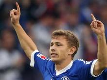 Max Meyer (l) feierte seinen Treffer gegen den BVB