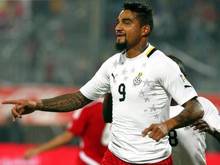 Kevin-Prince Boateng sicherte mit seinem Treffer Ghana die WM-Teilnahme. Foto: Khaled Elfiqi