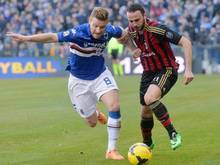 Genua-Profi Shkodran Mustafi (l) wurde vom Bundestrainer nominiert. Foto: Luca Zennaro