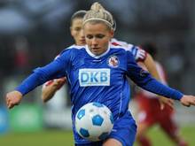 Julia Simic erzielte bereits nach vier Minuten das 1:0 für Potsdam. Foto: Oliver Mehlis