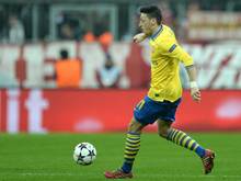 Über die genaue Schwere der Verletzung von Mesut Özil hüllt sich der FC Arsenal noch in Schweigen. Foto: Andreas Gebert