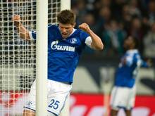 Klaas-Jan Huntelaar erzielte den Treffer zum 2:0 gegen Hertha BSC