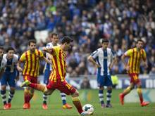 Barcelonas Lionel Messi traf per Elfmeter. Foto: Alejandro Garcia