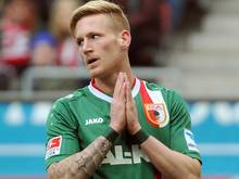 Der Augsburger André Hahn geht zu Borussia Mönchengladbach. Foto: Stefan Puchner