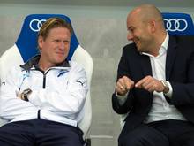 Trainer Markus Gisdol (l) und Sportchef Alexander Rosen tun Hoffenheim gut