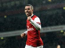 Arsenals Lukas Podolski präsentiert sich zurzeit treffsicher. 