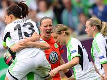 Die Spielerinnen des VfL Wolfsburg haben erneut das Finale der Champions League erreicht. Foto: Peter Steffen