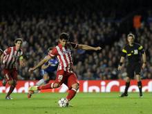 Atléticos Diego Costa verwandelte den Elfmeter souverän
