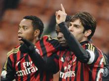 Robinho (l.) und Kaká (r.) vom AC Milan wurden nicht in Brasiliens WM-Kader berufen