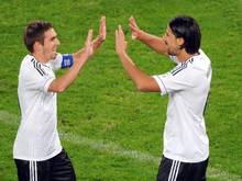 Philipp Lahm und Sami Khedira gehören zu den Stützen der Nationalmannschaft