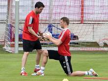 DFB-Torwart Manuel Neuer beim Training an der Säbener Straße. Foto: Andreas Gebert