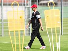 Stuttgarts neuer Trainer Armin Veh sondiert die Lage