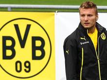 Ciro Immobile muss schon im Training richtig ran. Foto: Karl-Josef Hildenbrand