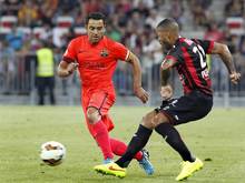 Xavi (l.) hatte mit einem Wechsel nach New York geliebäugelt