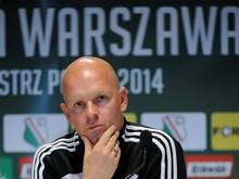 Legia Warschaus Trainer Henning Berg hatte den nicht spielberechtigten Bartosz Bereszynski eingewechselt. Foto: Bartlomiej Zborowski