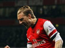 Der Däne Nicklas Bendtner wird vom VfL Wolsburg unter Vertrag genommen. Foto: Tal Cohen