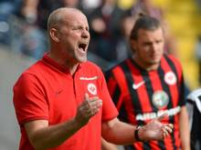 Eintracht-Trainer Thomas Schaaf war mit der Leistung seiner Frankfurter sehr zufrieden