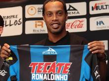 Ronaldinho spielt jetzt für den mexikanischen Club Querétaro. 
