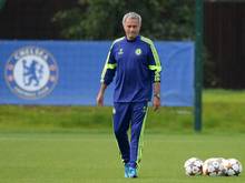 Chelsea-Coach José Mourinho beim Training