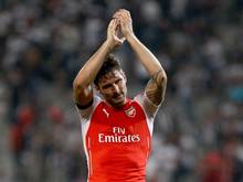 Olivier Giroud hat beim FC Arsenal bis 2018 verlängert. Foto: str