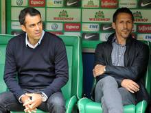 Werder-Sportchef Thomas Eichin (r.) und Trainer Robin Dutt stehen mächtig unter Druck