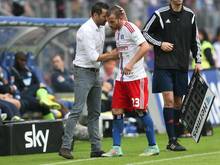Rafael van der Vaart (r) meldete sich Montag krank ab