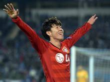 Heung-Min Son glänzte führte mit einem Doppelpack Leverkusen zum 2:1-Sieg