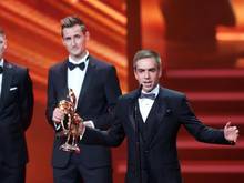 Philipp Lahm (r.) bei der Verleihung des Medienpreises Bambi