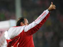 Kaum ist Huub Stevens wieder in Stuttgart, schon feiert der VfB wieder ein Erfolgserlebnis