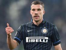 Lukas Podolski feierte einen guten Einstand bei Inter Mailand. Foto: Alessandro di Marco