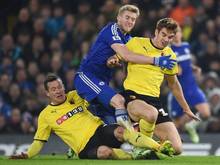 André Schürrle (M.) hat es schwer bei Chelsea