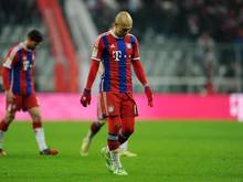 Bayern-Star Arjen Robben war nach dem 1:1 gegen Schalke verärgert