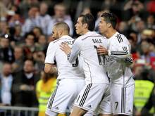 Reals Sturmspitzen stehen in der Kritik: Karim Benzema, Gareth Bale und Cristiano Ronaldo (v.l.)