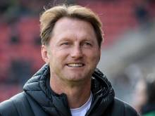 Ingolstadts Trainer Ralph Hasenhüttl bleibt gelassen und will weiter nur auf sein Team schauen