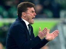 Wolfsburgs Trainer Dieter Hecking will mit seinem Team gegen Schalke punkten