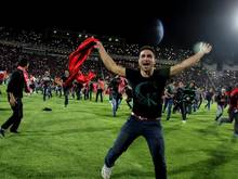 Die Fans des iranischen Klubs Tractor Sazi feierten die Meisterschaft, das war allerdings ein Irrtum
