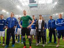 Schalkes Spieler stellten sich nach dem Spiel den Fans