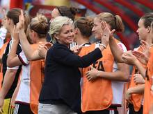 Bundestrainerin Silvia Neid peilt mit den DFB-Frauen einen Sieg gegen Norwegen an