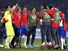 Die Chilenen feierten bei der Copa América den Finaleinzug