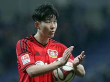 Leverkusens Heung-Min Son steht offenbar vor einem Wechsel zu Tottenham Hotspur